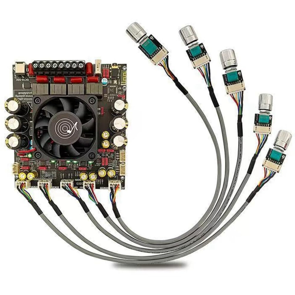 As21p Bluetooth 5.1 Digital Power Amplifier Board 2.1 Channel Tpa3255 Dc 18-50V For Subwoofer Speakers External Use 6947110005775