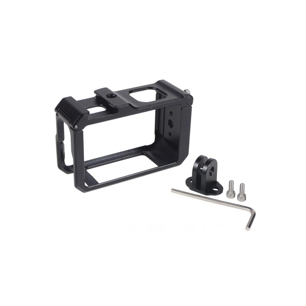 Sports Camera Rabbit Cage For Dji Action 5Pro/4/3 With Magnetic Horizontal Vertical Shooting Frame Accessories Black 6947110005881