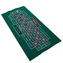 Poker Mat - Double-Sided Roulette Felt Poker Table Cover, Non-Woven Blackjack Game Tablecloth, 60 x 120 cm