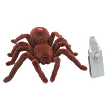 RC Spider, Wireless Remote-Controlled Spider Toy with Realistic Textures, 8 Legs and Glossy Eyes for Halloween Pranks
