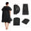 Waterproof Foldable Surf Wetsuit Changing Mat with Storage Bag - All Black 4