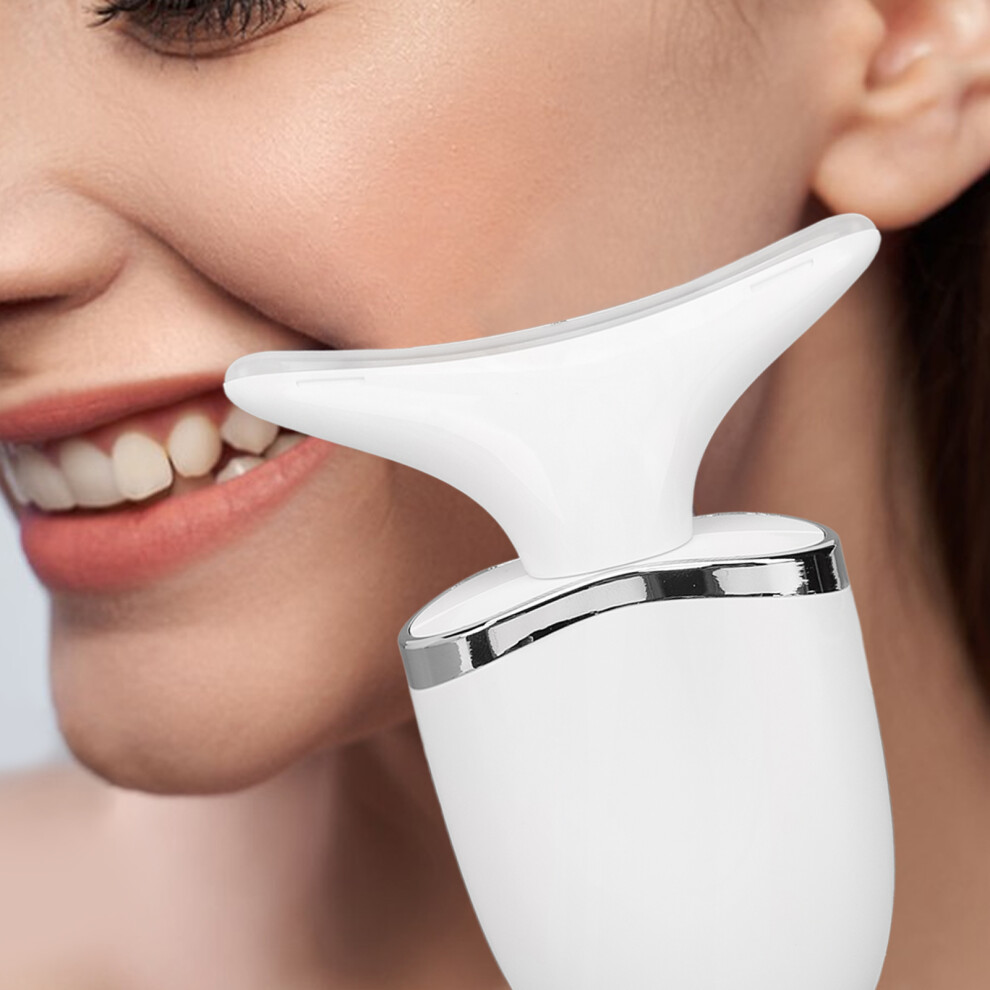 White Neck Lifting Massager Heating Device, 500Mah,
