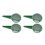 10pcs Handheld Seed Planter Tool - Reusable with 5 Outlets Green 15