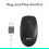 M100 Wired Mouse - Black USB Optical Mouse with Ergonomic Design for PC and Laptop Compatibility 2