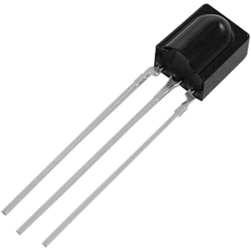 VS838 IR Receiver Module 15m Range Black - 20 Pieces Infrared Receiver for Electronics Projects and Remote Control Applications 1