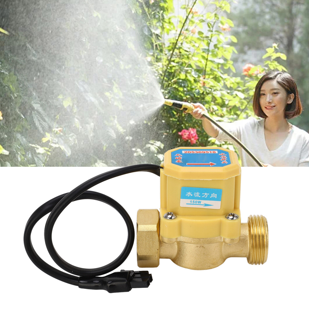 Water Flow Switch Brass G3/4 High Temp & Safety For Home Use 7651339096146