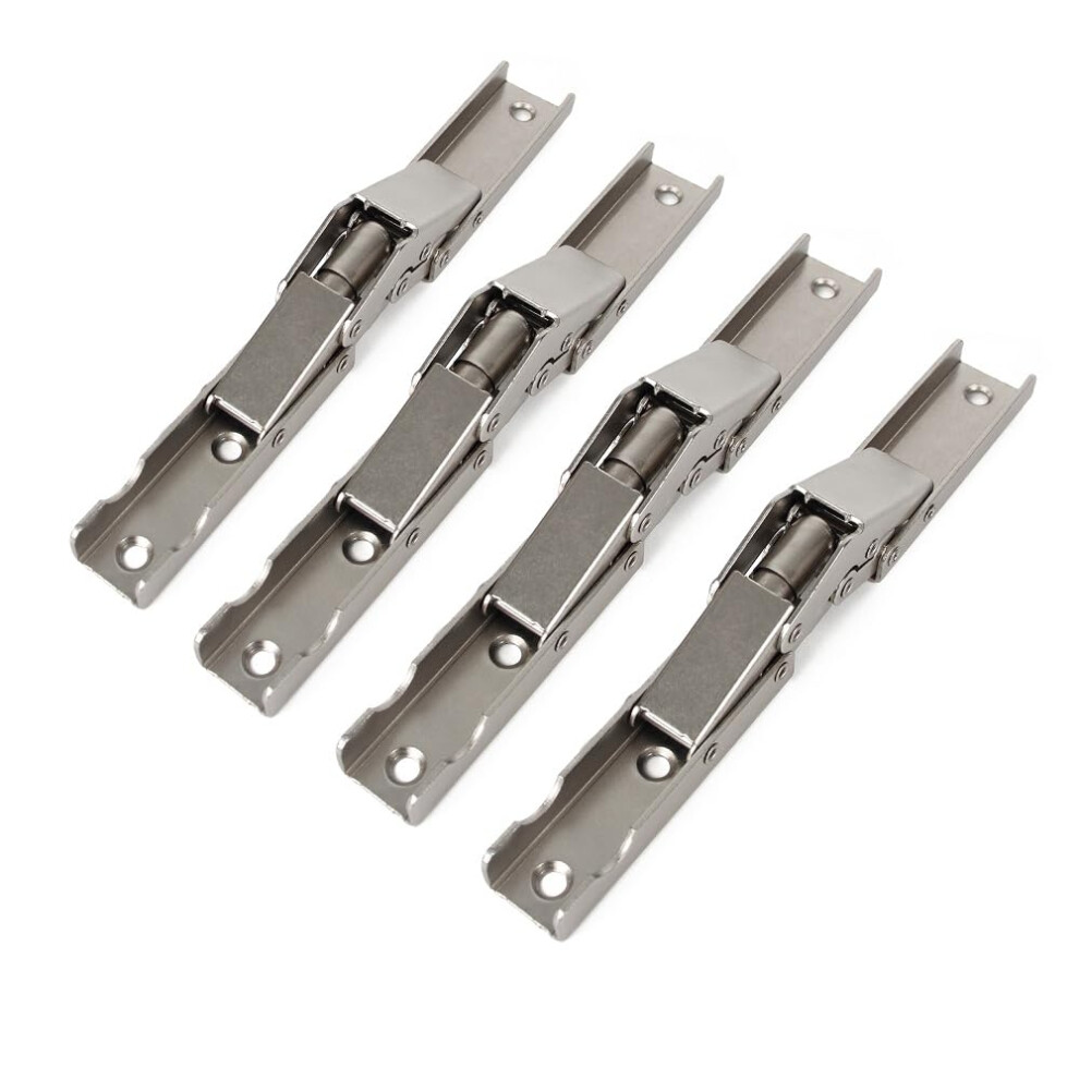 90 Degree Folding Door Shelf Hinge Hidden Bracket Table Holder Â Pack Of 4, Silver, Durable Furniture Parts 6482260557489