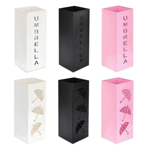 (Openwork Black) Umbrella rack, magazine rack suitable for home, office, apartment, store-HX