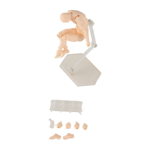 Durable PVC Action Figure with Flexible Poses Mannequin for Sketching & Display 1