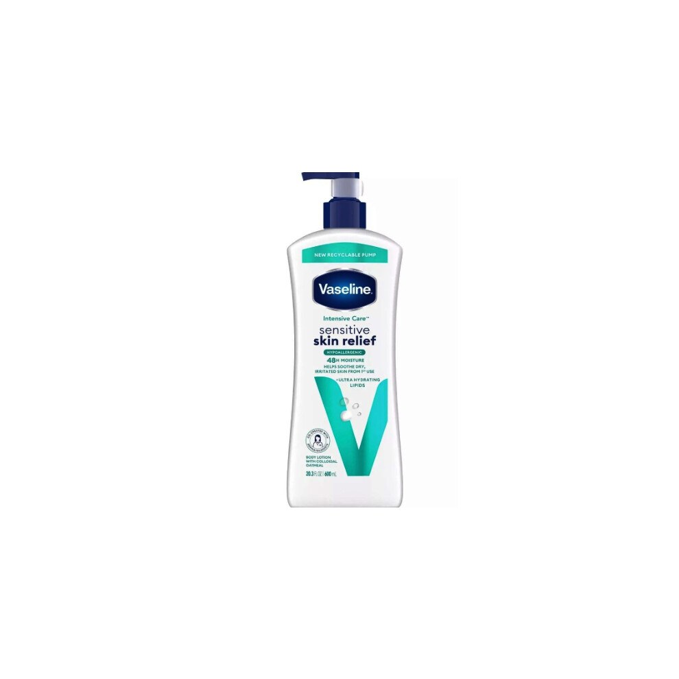 Vaseline Intensive Care Sensitive Skin Relief Body Lotion |Restores moisture balance - 600ml