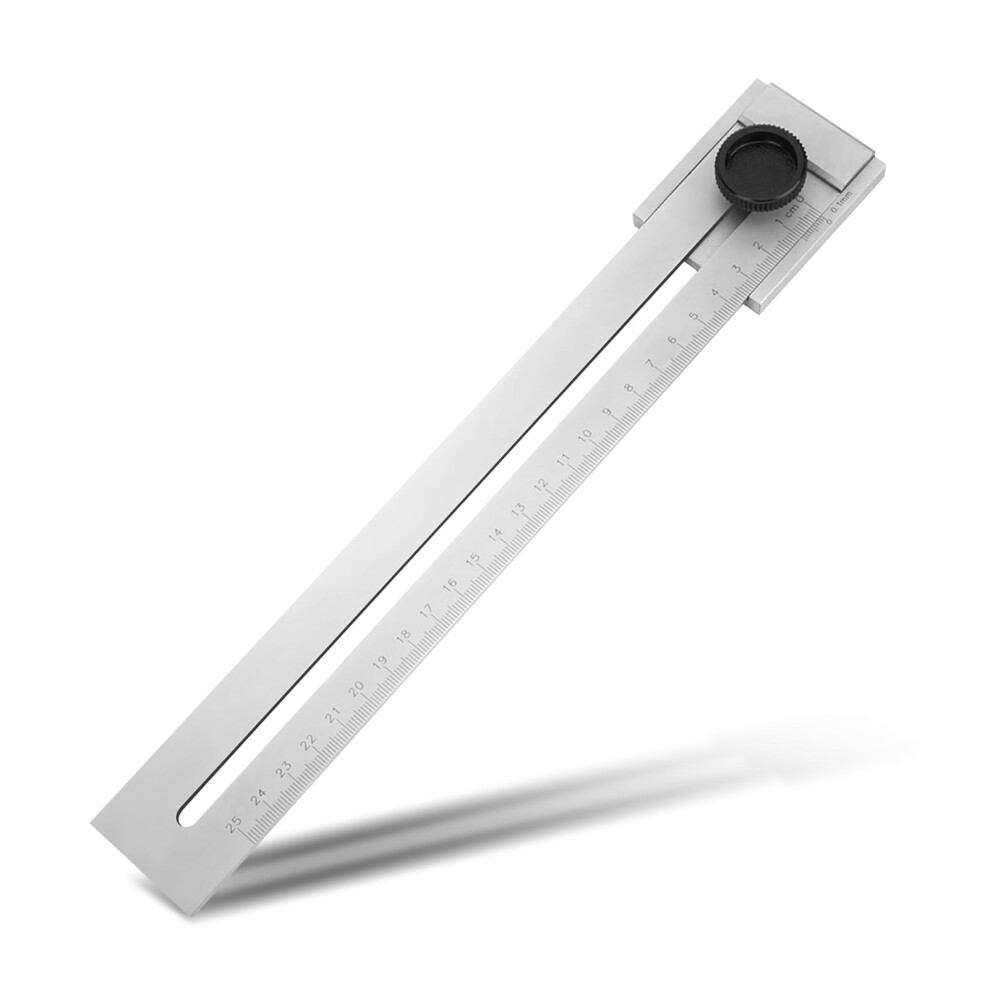Precision Marking Gauge 0-250 Mm Carbon Steel Scribing Ruler Adjustable Parallel Marker For Woodworking Silver Classic 6947110006918