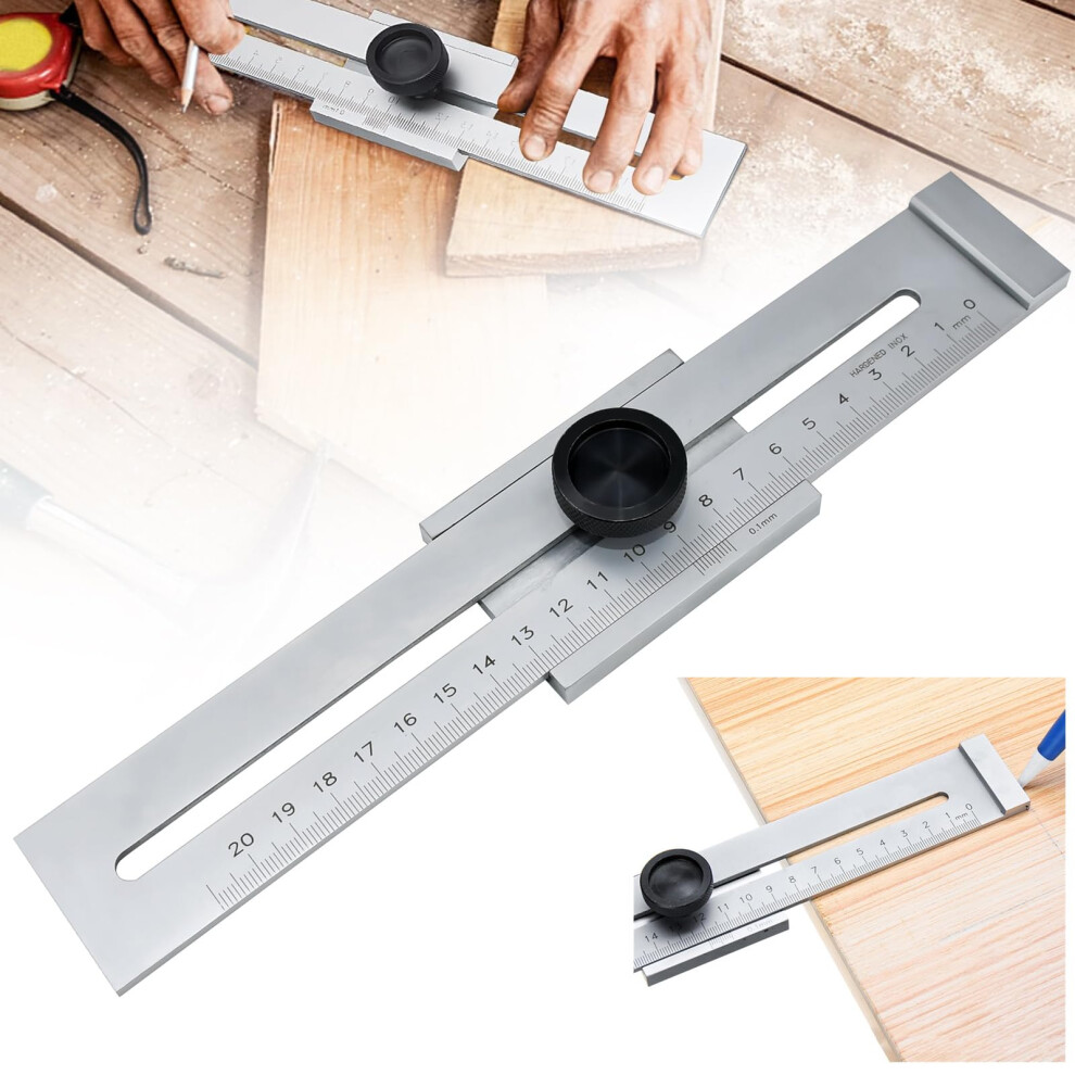 Precision Marking Gauge 200 Mm - Metal Scriber Tool For Accurate Marking And Guideline Creation 6947110006987