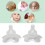 Nipple Shield Silicone for Flat and Inverted Nipples - 2 Pack Nursing Aid 1