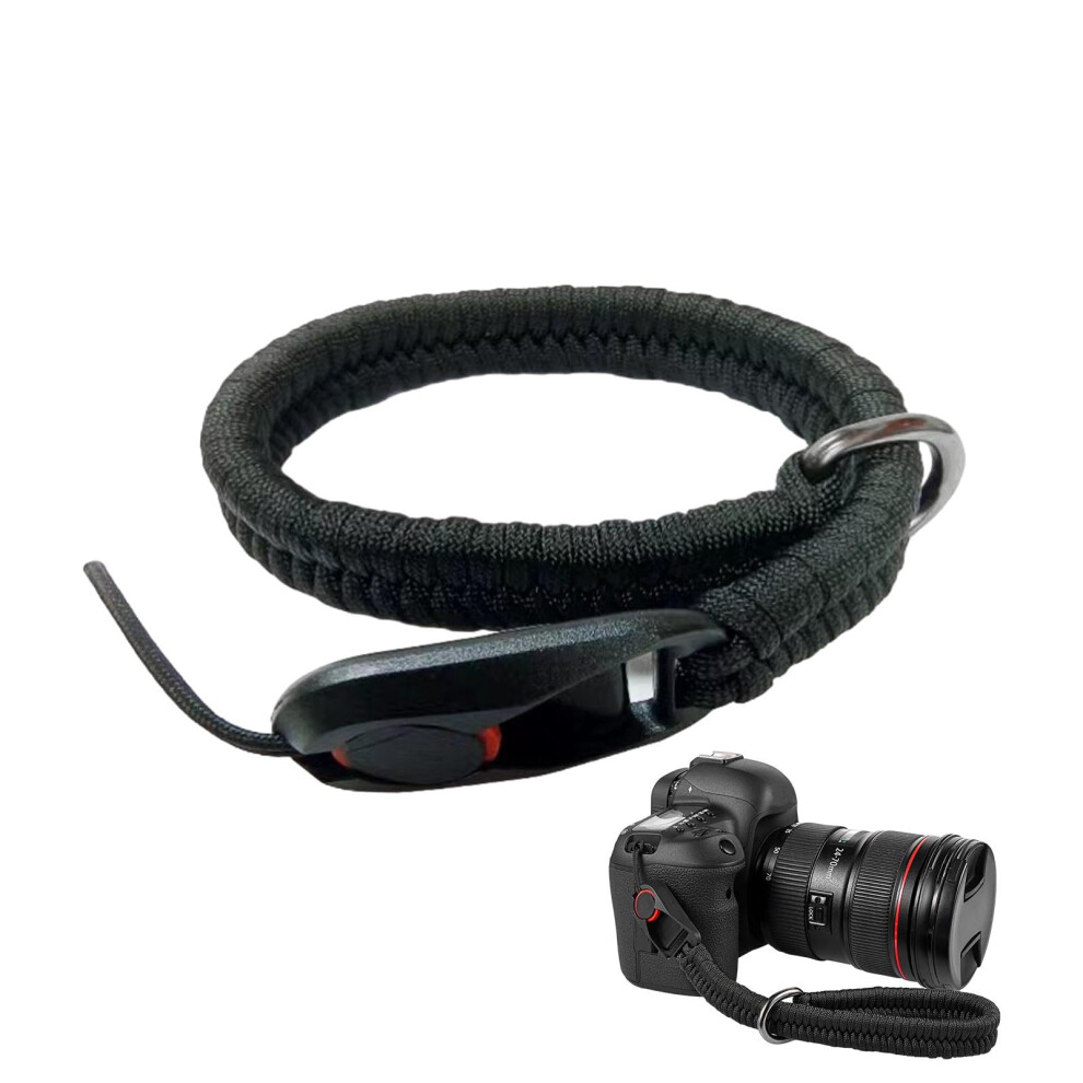 Camera Wrist Strap For Mirrorless Cameras | Quick Release Shoulder Strap, Secure Connection, Black 6493810604591