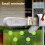Mailbox Alarm Mail Chime Notification System-Mail Alarm 800 Ft Long Range Wireless Mailbox Alert wit 4