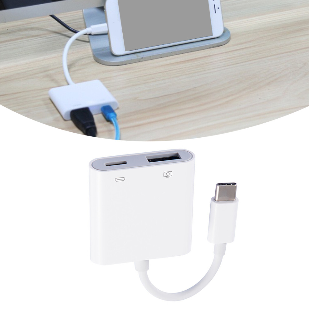 Plug & Play Type C Otg Adapter: Connect Usb Devices Includes Charging Port 6931339107655