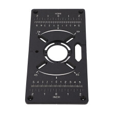 Aluminum Router Table Plate with Inch and Centimeter Measurements