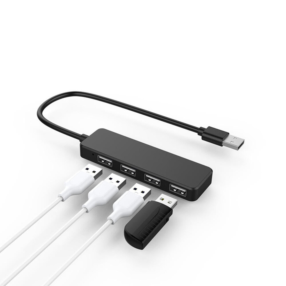 (White) 4 In 1 Usb 2.0 Data Hub With 4 Port Usb 2.0 For Tablet Laptop White 9078193131475