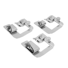 3pcs Wide Hem Roller Foot Presser 13/19/25mm Domestic Sewing Machine Part Set