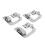 3pcs Wide Hem Roller Foot Presser 13/19/25mm Domestic Sewing Machine Part Set 2