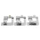 3pcs Wide Hem Roller Foot Presser 13/19/25mm Domestic Sewing Machine Part Set 4