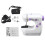 (Blue, US Plug) Portable Mini Sewing Machine Electric Desktop Handheld For DIY Stitch Clothes 3