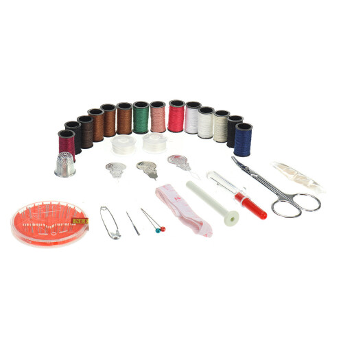 (White) Without Battery Hand-held Electric Sewing Set Pink/Black/White Hand-held Sewing Machine 2