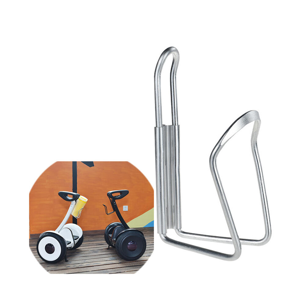 (Silver) Aluminum Alloy Drink Water Bottle Holder for Xiaomi Self Balancing Scooter