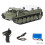 (One Battery) Crawler Transport Remote Control Vehicle RC Tank Car Full Propotional Control 12