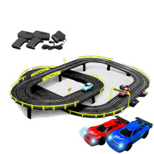 (4.6M) 4.1/4.6/7m Electric RC Car Track Simulated Racing Slot Set Two Vehicles Kid Children Toys Xmas Gift