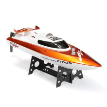 (Orange) 2.4G 4CH Water Cooling High Speed Racing RC Boat