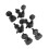 (Silver) 6Pcs Fully Enclosed Electric Guitar Tuning Pegs Tuners Machine Heads Replacement Button Knob 6