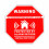 5Pcs Home Alarm Security Stickers Decals Signs for Window Doors 3