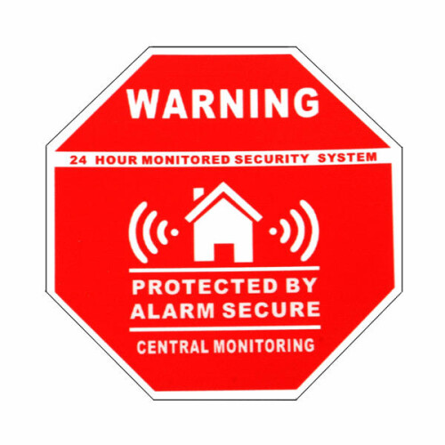 5Pcs Home Alarm Security Stickers Decals Signs for Window Doors 2