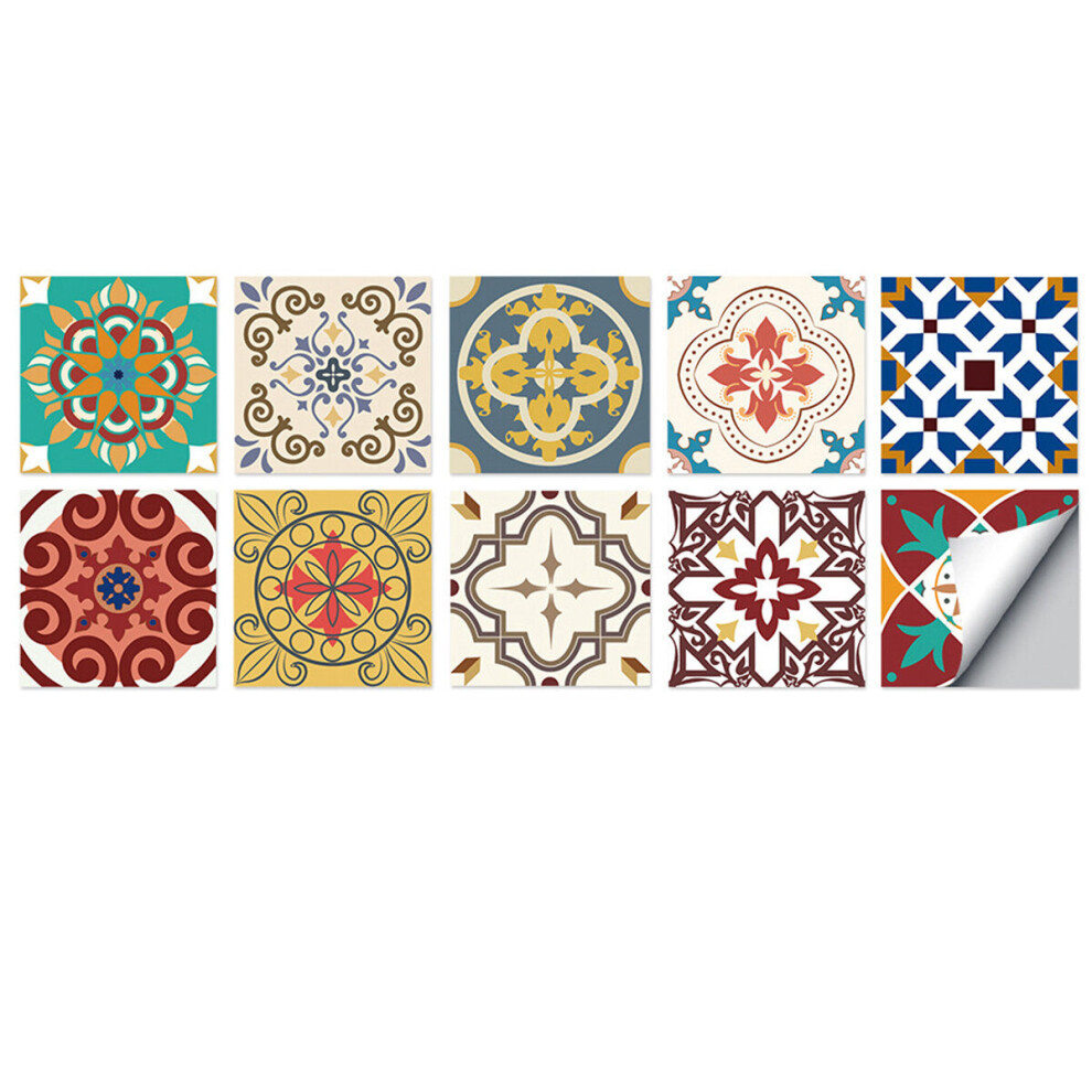 (10*10Cm) 10X10/15X15/20X20cm Wall Tiles Stickers Kitchen Bathroom Toilet Waterproof Pvc 4250937495233