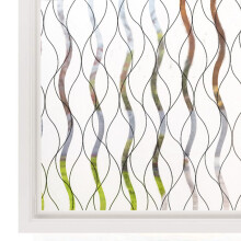 (90cm) Frosted Window Film PVC Glass Film Sticker Heat Resistant Privacy Home Decoration