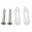 (silver) 180 Revolve Bathroom Robe Hook Holder Wall Mounted Adjustable 3 Hooks Cloth Hat Towel Hanger 9