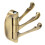 (silver) 180 Revolve Bathroom Robe Hook Holder Wall Mounted Adjustable 3 Hooks Cloth Hat Towel Hanger 14