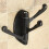 (silver) 180 Revolve Bathroom Robe Hook Holder Wall Mounted Adjustable 3 Hooks Cloth Hat Towel Hanger 6