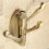 (silver) 180 Revolve Bathroom Robe Hook Holder Wall Mounted Adjustable 3 Hooks Cloth Hat Towel Hanger 7
