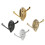 (silver) 180 Revolve Bathroom Robe Hook Holder Wall Mounted Adjustable 3 Hooks Cloth Hat Towel Hanger 2