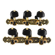 2Pcs Acoustic Classical Guitar Tuning Pegs Machine Heads Tuners Guitar Parts Black
