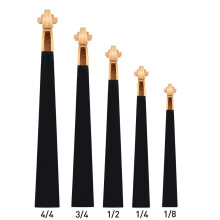 (4/4) Plastic Violin Head Neck for 4/4 3/4 1/2 1/4 1/8 Violin