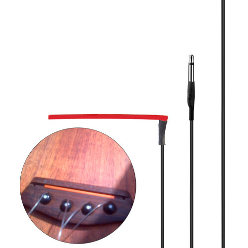 10PCS Ukelele Piezo Saddle 4 String Ukelele Equalizer 50mm Red Pickup Piezo For Hawaii Guitar Uke Use 2