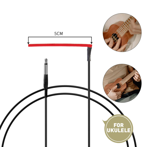 10PCS Ukelele Piezo Saddle 4 String Ukelele Equalizer 50mm Red Pickup Piezo For Hawaii Guitar Uke Use 1