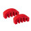 (Red) 2PCS Violin Rubber Mute detachable Violin Silent Rubber 6