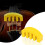 (Yellow) 2PCS Violin Rubber Mute detachable Violin Silent Rubber 13