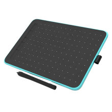 (Blue) New Passive Electromagnetic Technology Design Drawing Graphic Tablet with Battery-free Stylus 8192Levels 5080LPI 230PPS