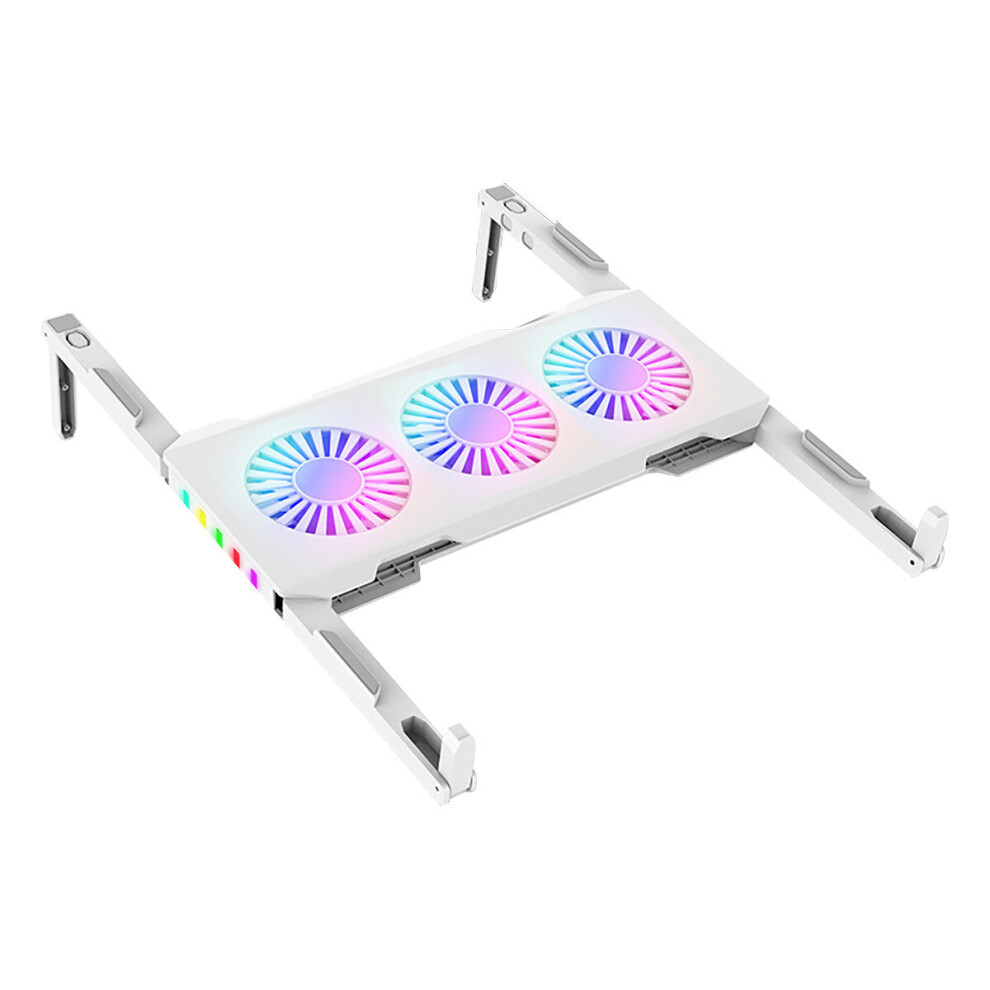 Laptop Radiator Portable Storage Three Core Fan Cooling Base Rgb Emitting Computer Bracket Light 8727971251607