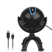 Ball-shape Condenser Microphone USB Wired Supercardioid-directional Sound Recording Vocal Microphone Gaming Mic for Computer PC Laptop